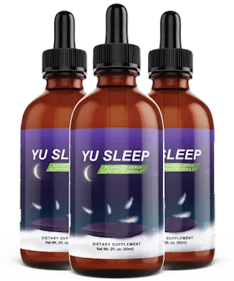 YuSleep three bottle nighttime wellness supplement package